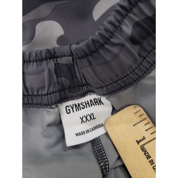 2 Gymshark Arrival Shorts Mens Size 3XL Gray Black Camo & Blue Workout Shorts - Picture 8 of 15